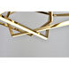 Canada LED 66 inch Gold LED Chandelier Ceiling Light